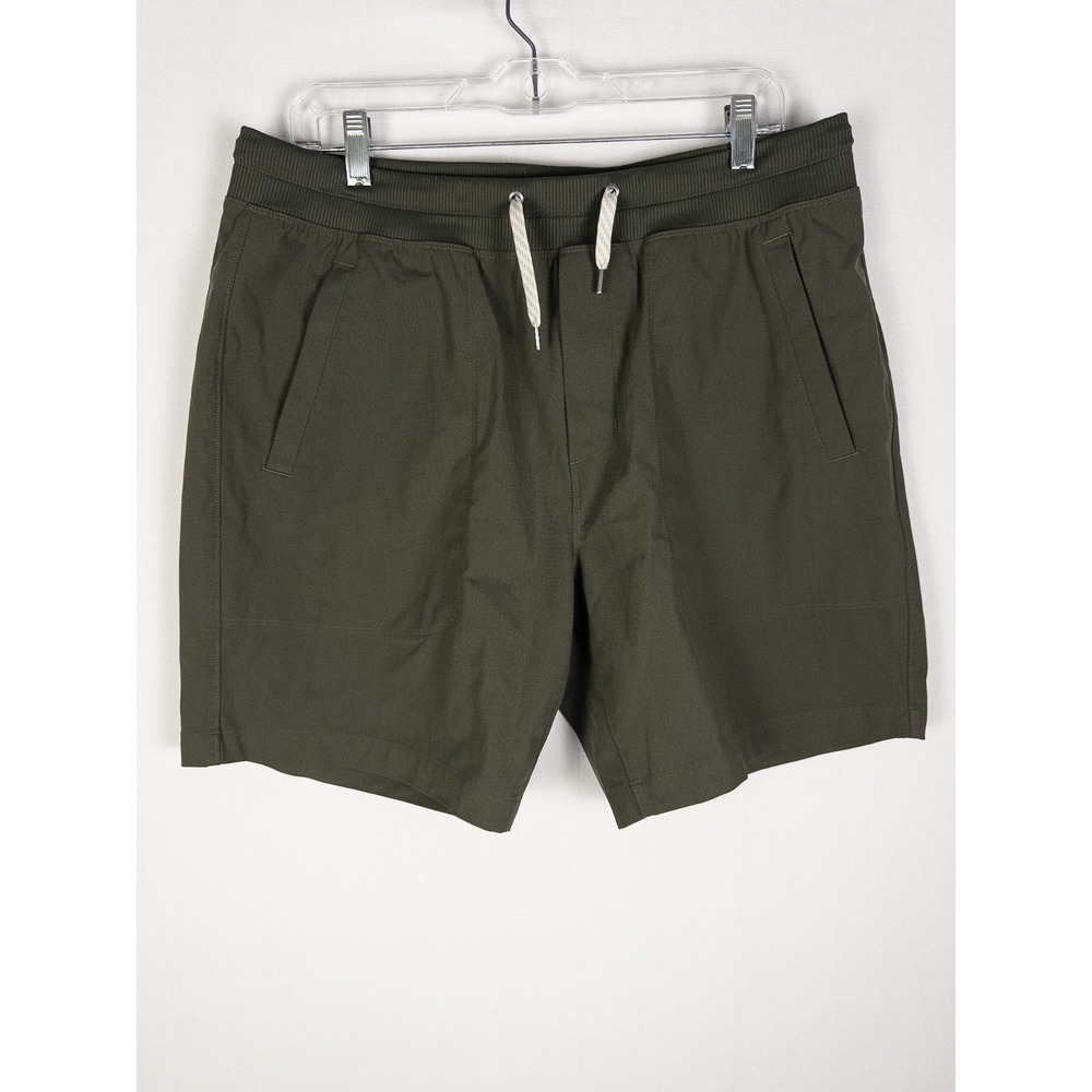 Vuori Meta Easy Short Mens XL Olive Green 8in Performance Knit Drawstring V3011
